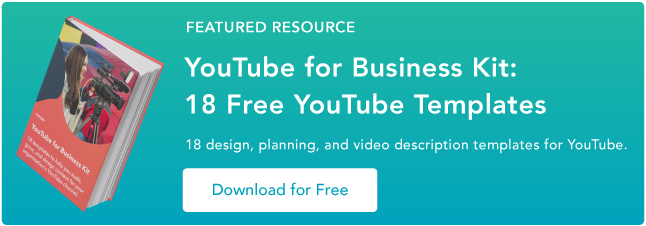 משאב מומלץ, ערכת YouTube לעסקים: 18 תבניות YouTube בחינם, 18 תבניות עיצוב, תכנון ותיאור וידאו עבור YouTube. הורדה בחינם
