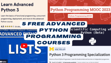 5 gratis avancerede Python-programmeringskurser - KDnuggets