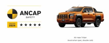 Der brandneue Triton erhält als erster Pickup mit Doppelkabine die Fünf-Sterne-ANCAP-Sicherheitsbewertung für 2024