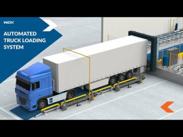 Sistema automatizado de carga e descarga de caminhões | Carregador Q. -