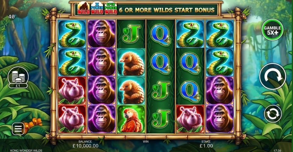 Inspired Gaming의 Kong Wonder Wilds 슬롯 릴 - 금주의 최고의 새로운 온라인 슬롯