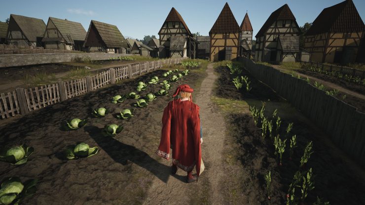 An image showing the benefits of using Communal Farming as a food source in Manor Lords game