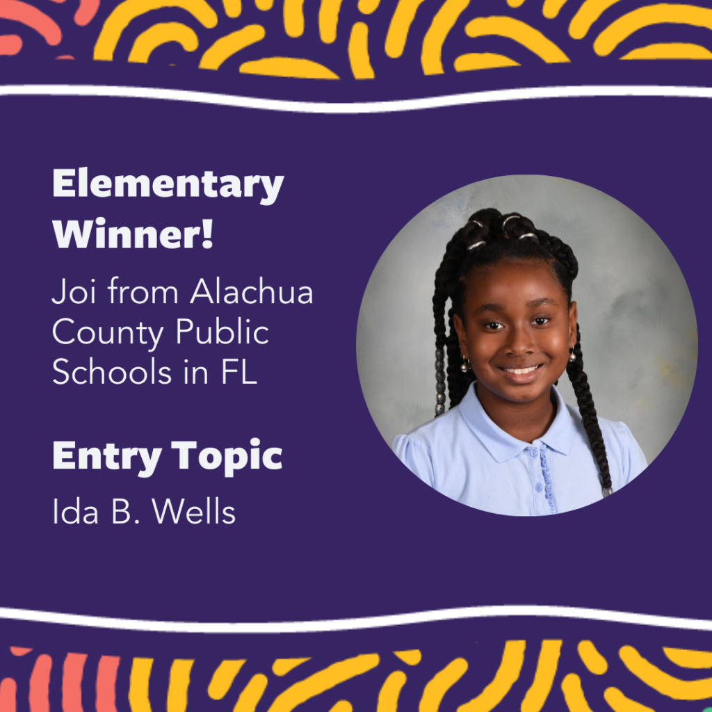 Black History Month Contest Winner Elementary: Joi Courtney