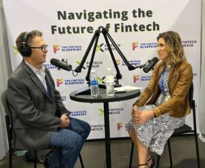 Peter Renton, Chairman & Co-Founder of Fintech Nexus and Christina Riechers, General Manager of Square