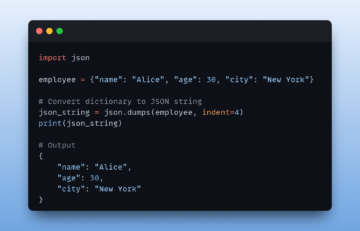 Μετατροπή Python Dict σε JSON: A Tutorial for Beginners - KDnuggets