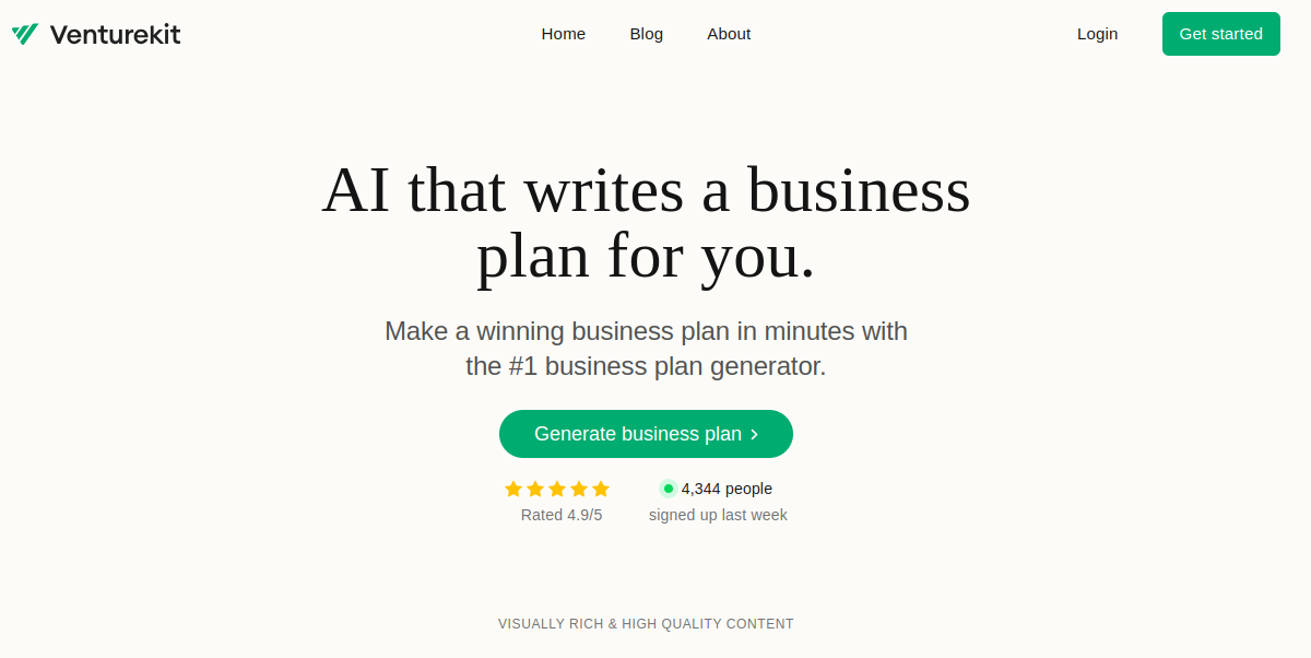 Craft your Complete Business Plan with Just a Click!