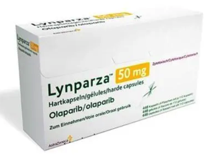 Image of the drug Olaparib by AstraZeneca. 