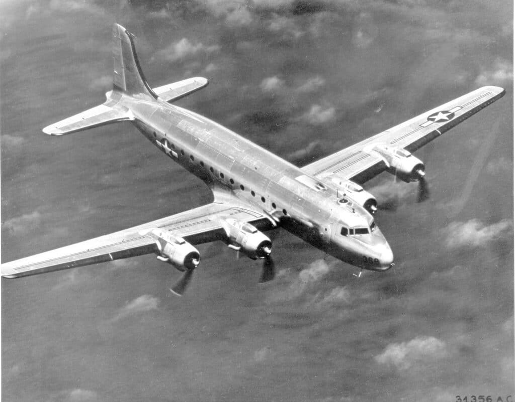 Douglas DC-4 aircraft crashes in Fairbanks, Alaska