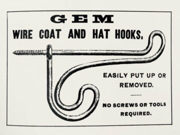 Cârlig de agățat de la începutul anilor 1900 #Design #Producție
