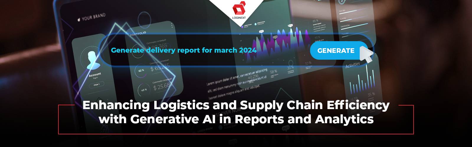 Generative AI in reports and analytics for logistics management