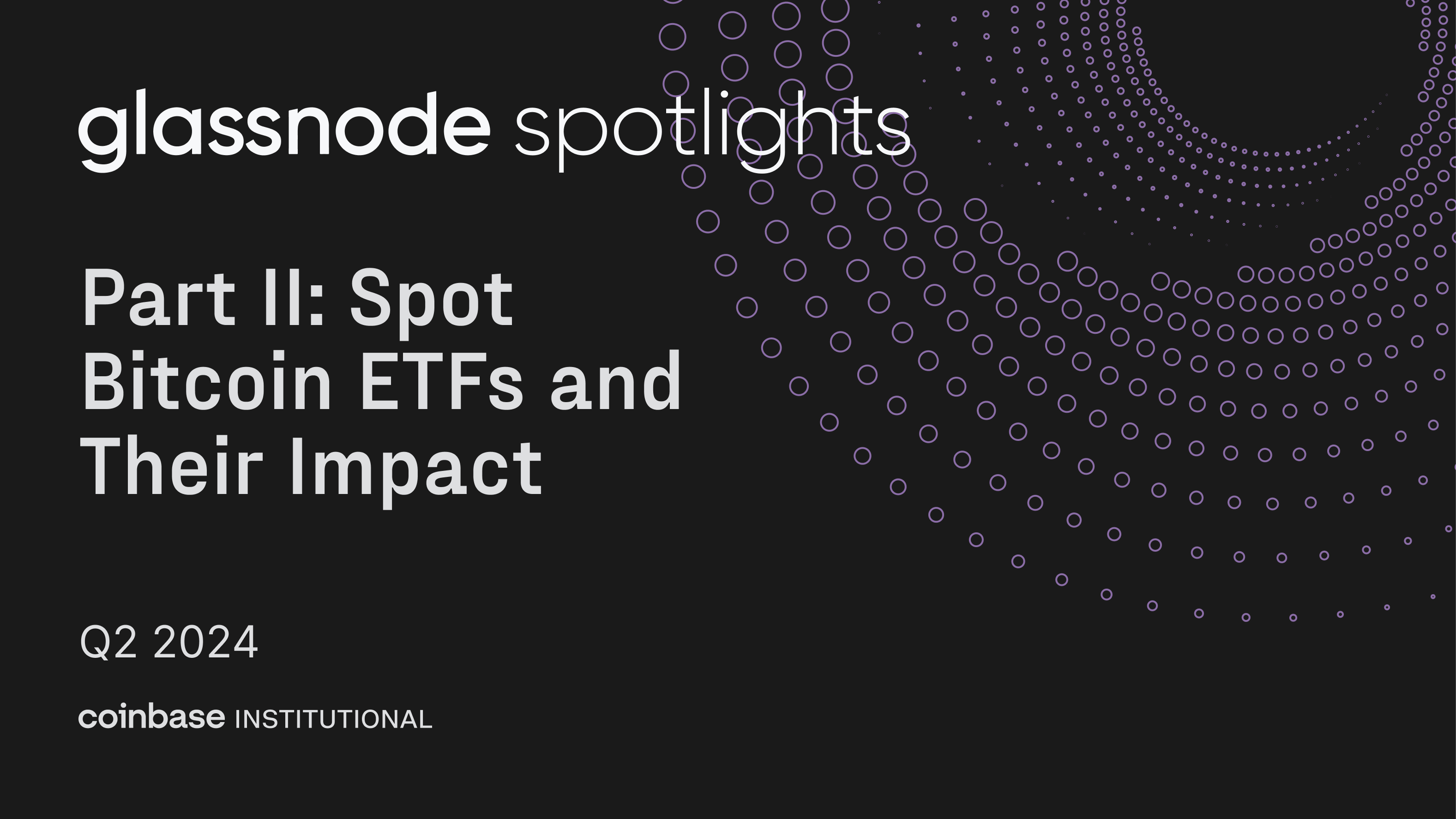 Glassnode-Spotlights: Entdecken Sie Bitcoin-ETFs und ihre Auswirkungen