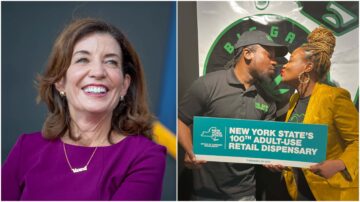 Губернатор Кэти Хоукул отмечает открытие 100-го розничного магазина для взрослых в Нью-Йорке