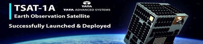 לוויין הריגול האופטי התת-מטר הראשון של הודו מתוצרת פרטית הוצב בהצלחה בחלל