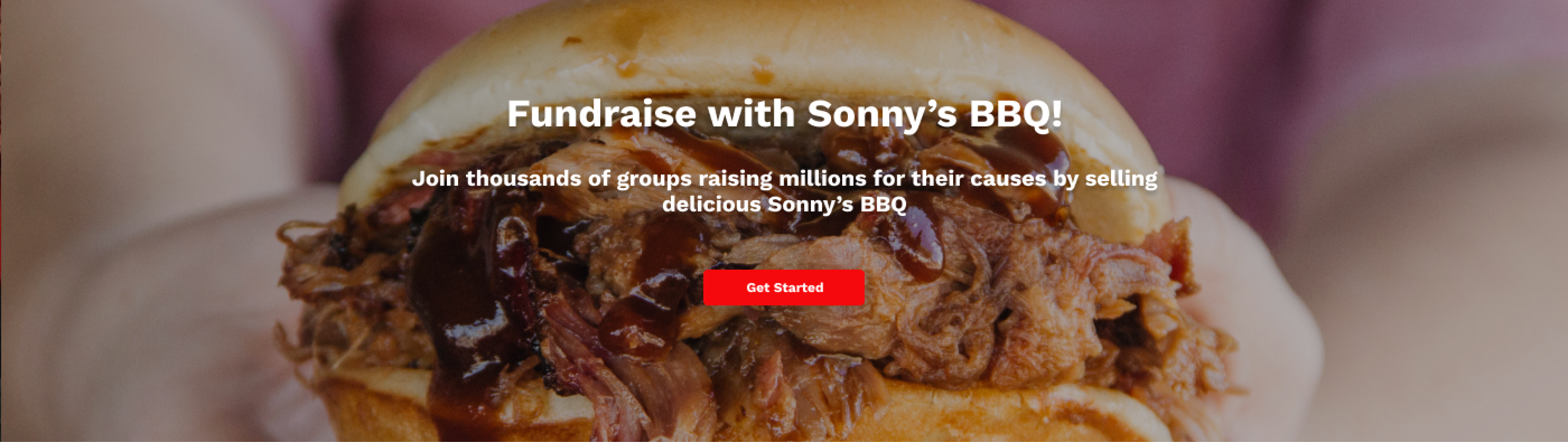 Sonny's BBQ Fundraising Campaign enrollment page
