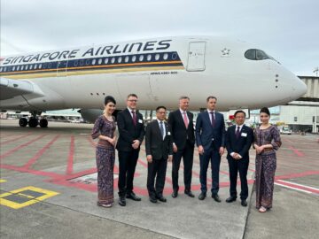 [Bilder] Nach einer 20-jährigen Pause verbindet Singapore Airlines Belgien und Singapur wieder mit Nonstop-Flügen: Der feierliche Erstflug markiert einen Meilenstein
