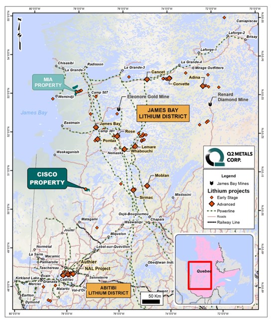 Cannot view this image? Visit: https://platoaistream.net/wp-content/uploads/2024/04/q2-metals-announces-completion-of-drill-core-re-evaluation-for-the-cisco-lithium-property-james-bay-territory-quebec-canada-1.jpg