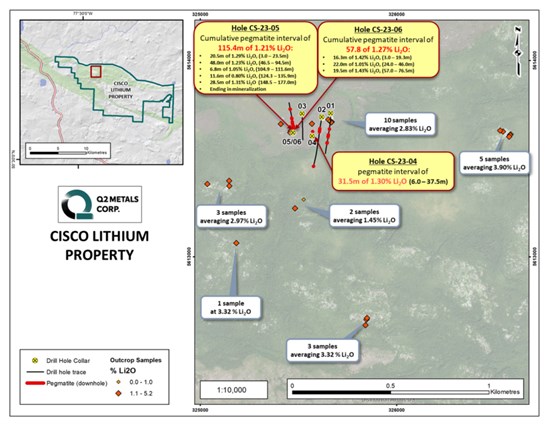 Cannot view this image? Visit: https://platoaistream.net/wp-content/uploads/2024/04/q2-metals-announces-completion-of-drill-core-re-evaluation-for-the-cisco-lithium-property-james-bay-territory-quebec-canada-2.jpg