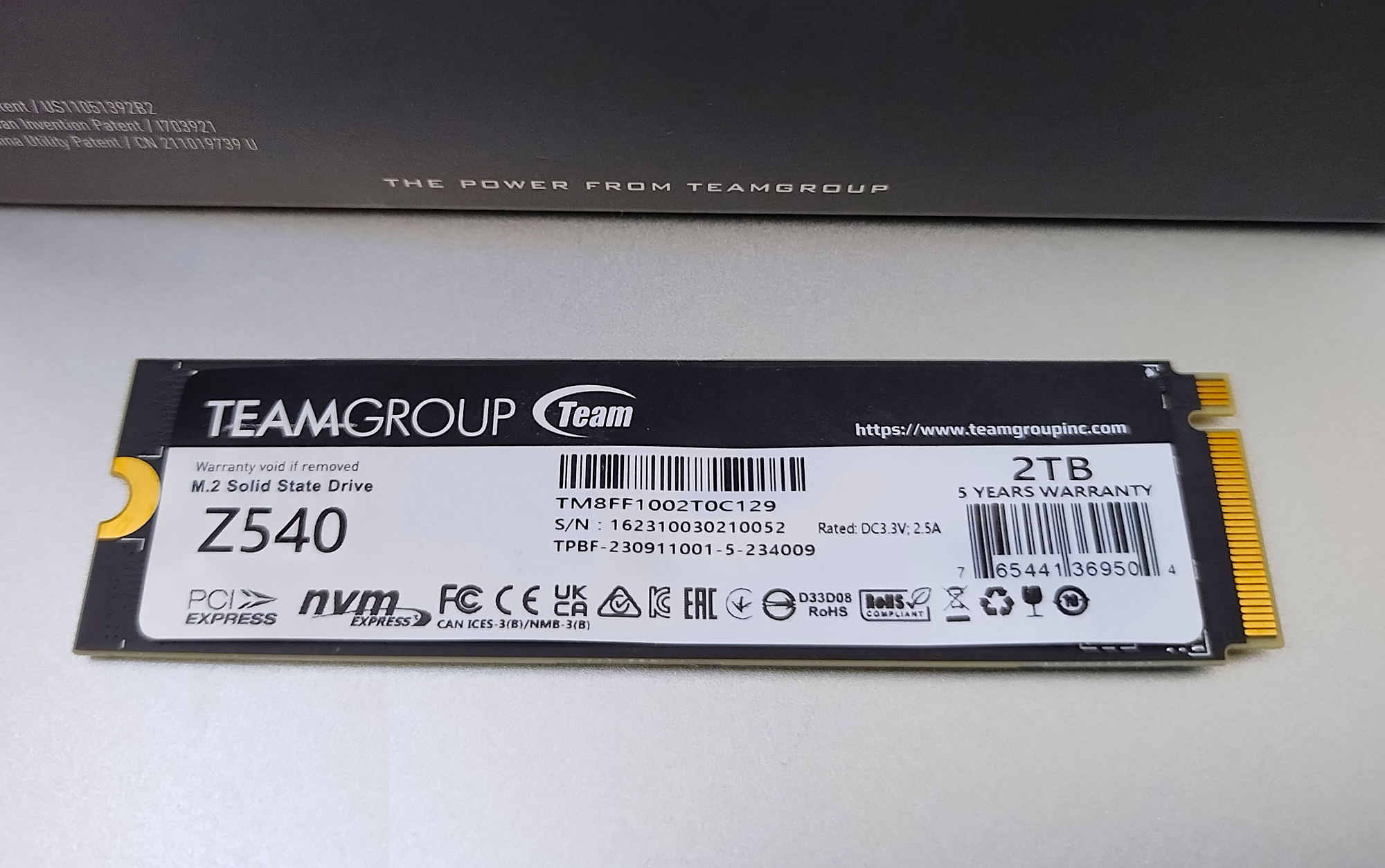 Pregled Teamgroup Z540: vreden SSD, ki je prejel srebrno medaljo
