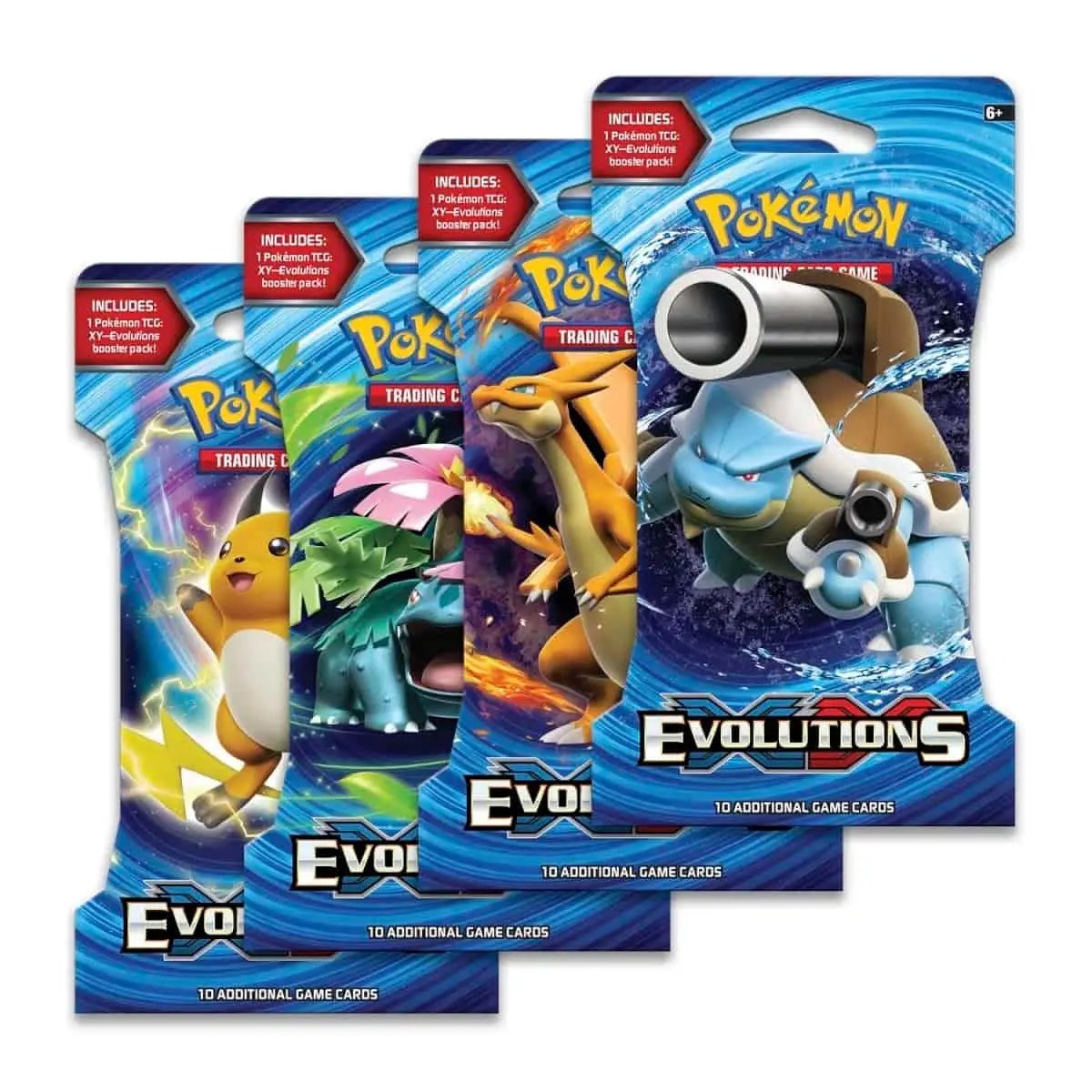 Pokemon XY TCG Evolutions packs.