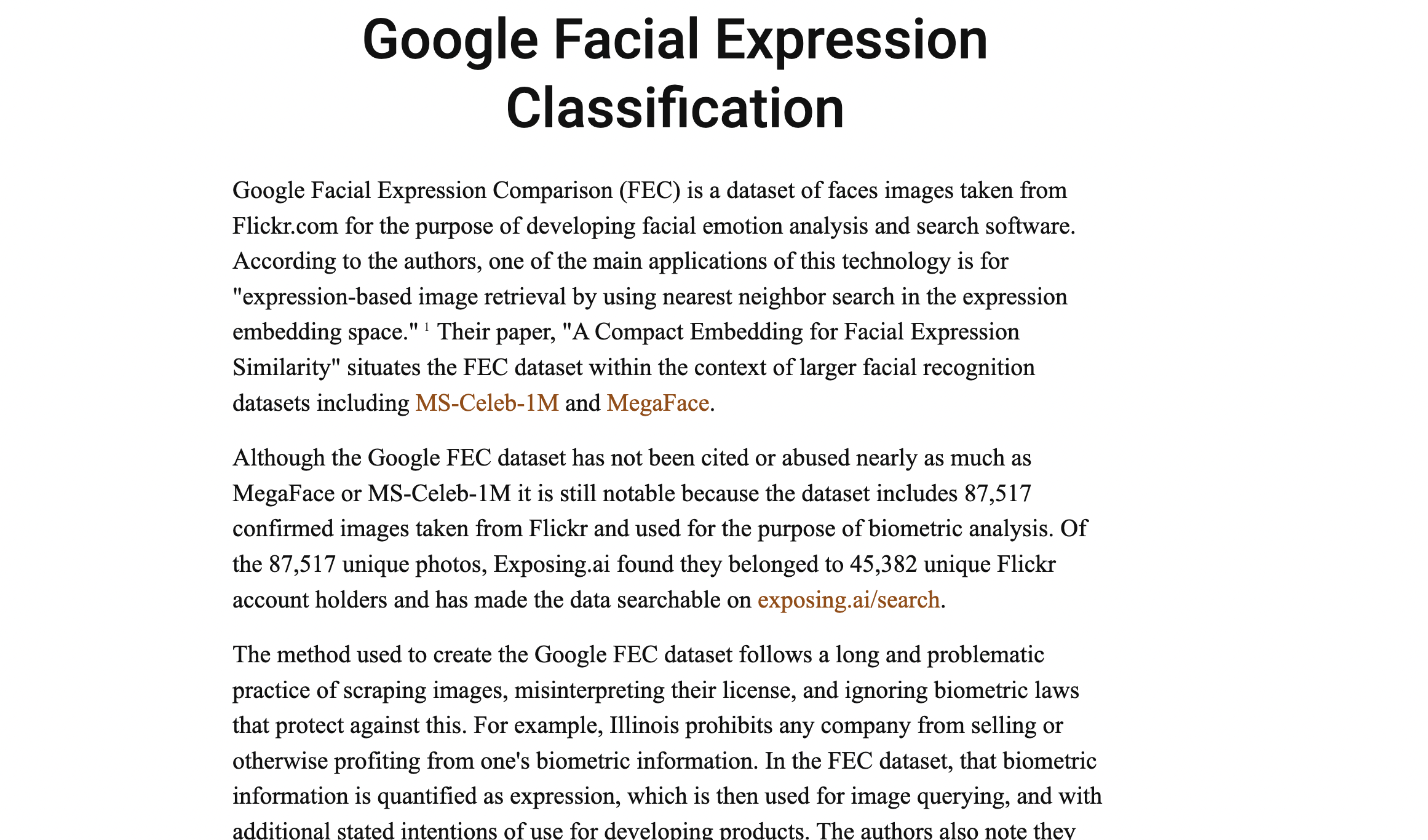 Google Facial Expression Comparison Dataset