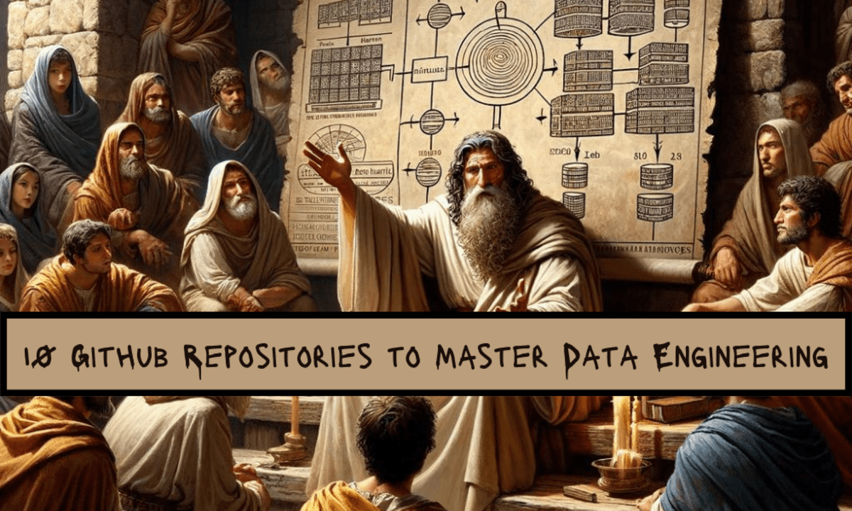 10 GitHub Repositories to Master Data Engineering blog cover photo