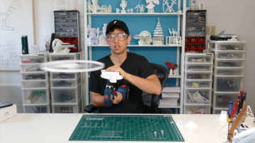 3D Print A Drill-Powered Helicopter Toy Because It’s Simply Fun