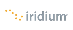 Logo of satellite communications provider Iridium Communications.