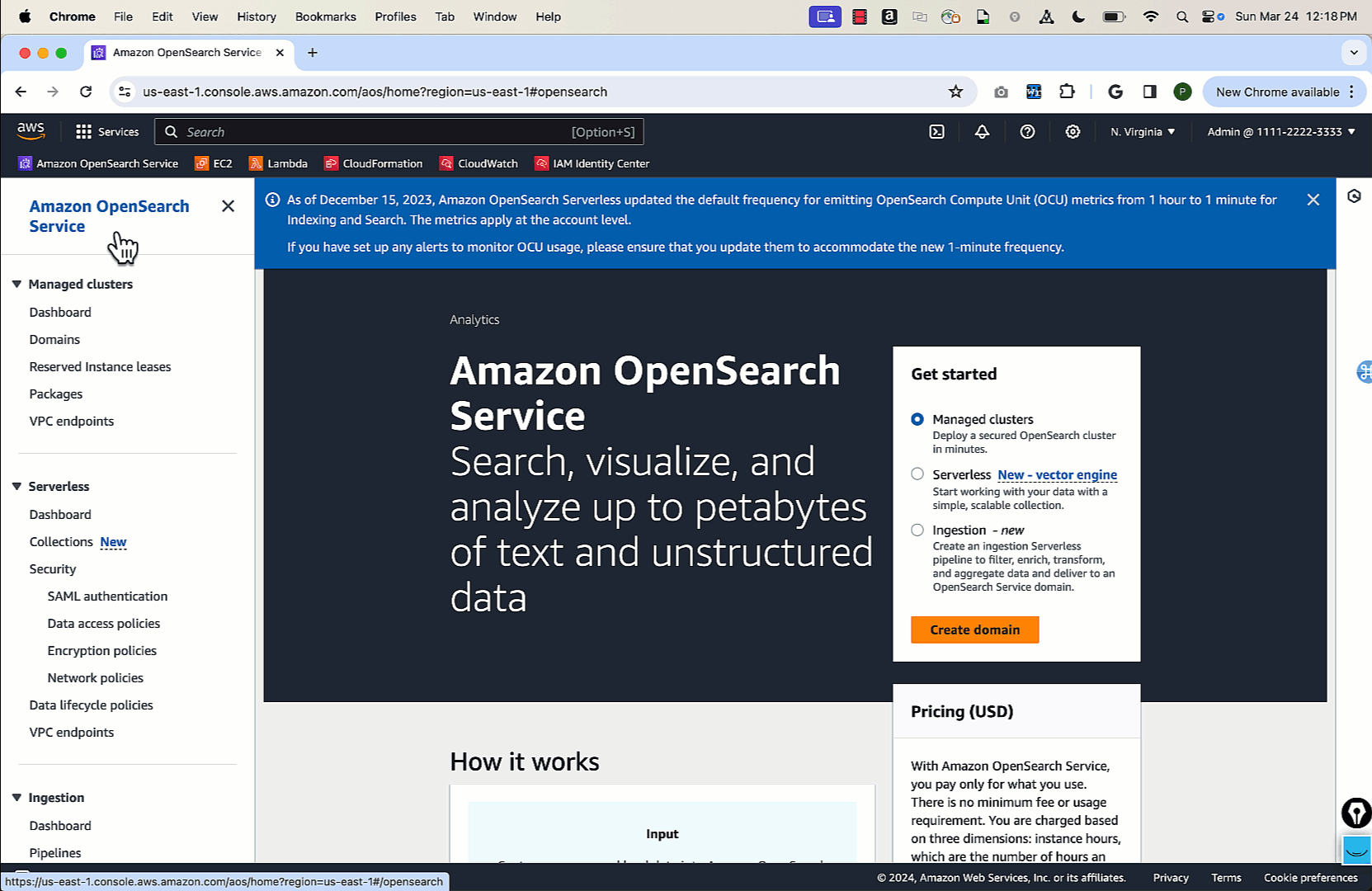 Analyze more demanding as well as larger time series workloads with Amazon OpenSearch Serverless  | Amazon Web Services