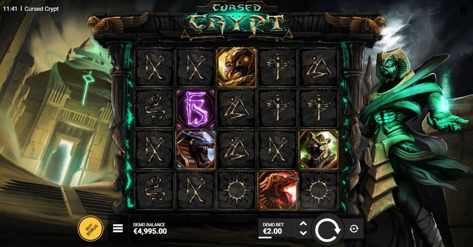 Cursed Crypt slot reels by Hacksaw Gaming - best new online slots of the week
