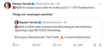 Ethereum (ETH) Price Soars As Bloomberg Analysts Increase ETF Approval Odds To 75% - The Daily Hodl