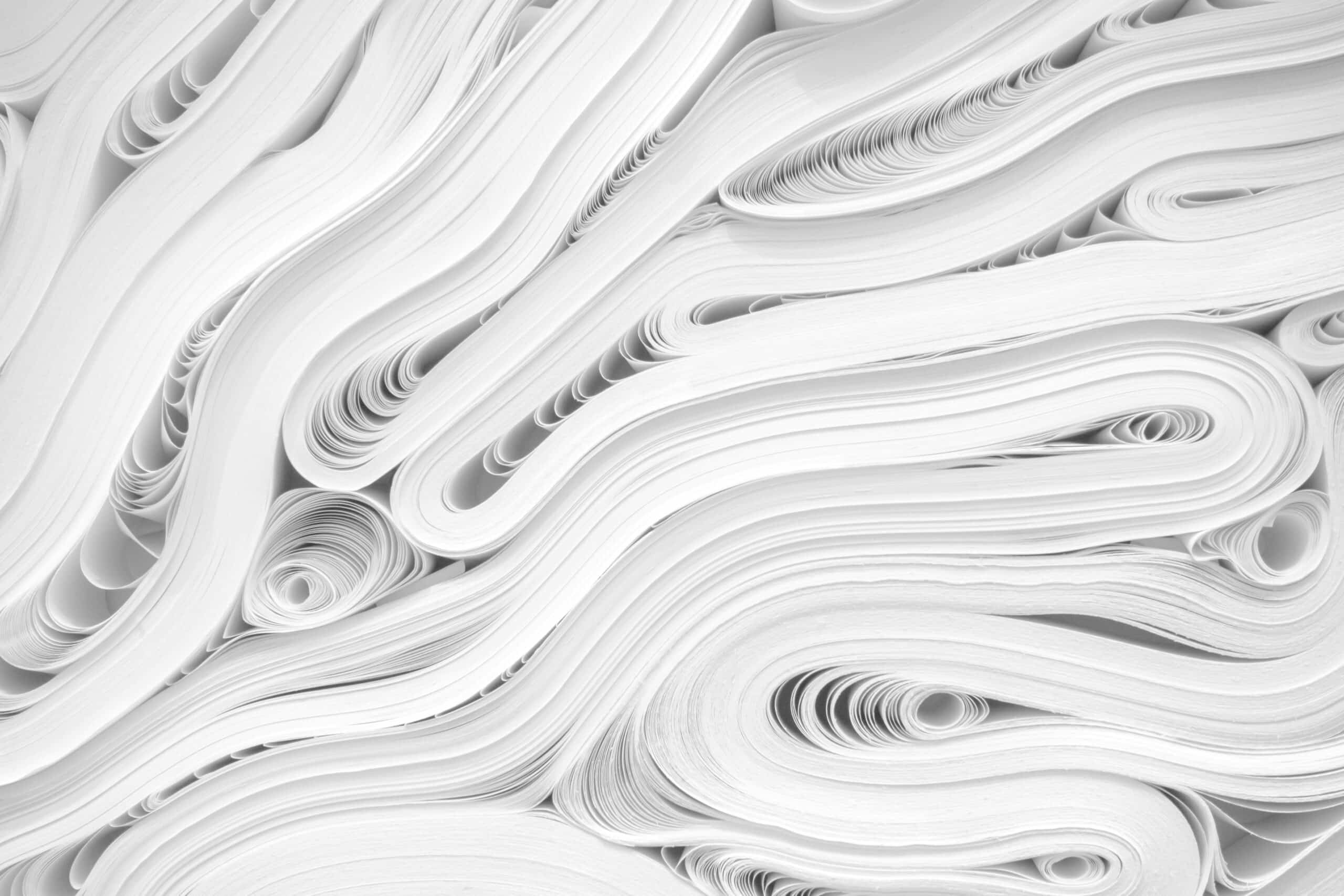 Rolls of white paper (Unsplash/JJ Ying)
