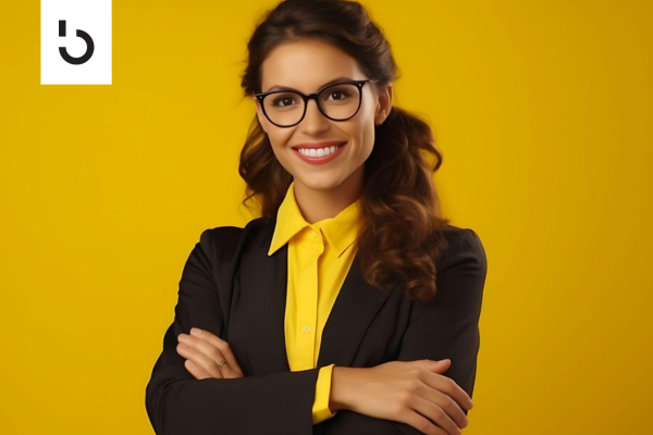 smart woman investor smiling