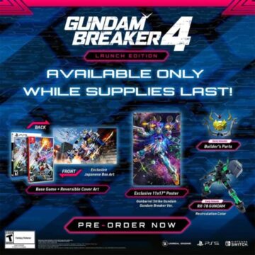 Gundam Breaker 4 udkommer den 29. august. Få en lanceringsudgave forudbestil, mens du kan