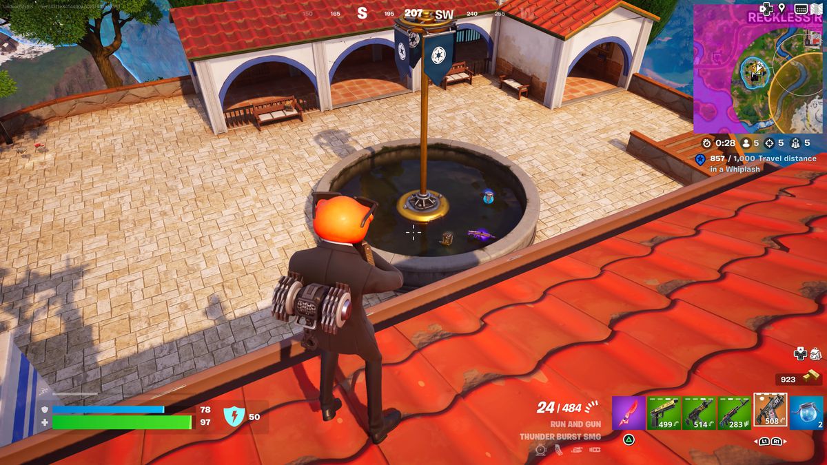 Claiming the Floating Island capture point in Fortnite Chapter 5 Season 1