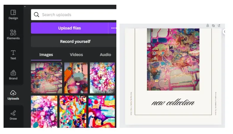 AI for graphic design, customizing an Instagram post in Magic Studio via Canva 