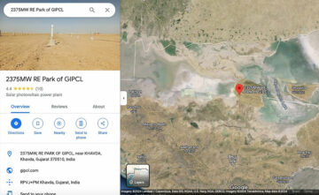 India. 72,400 ha of desert and a seasonal salt marsh for a massive 30 GW solar and wind renewable energy project.