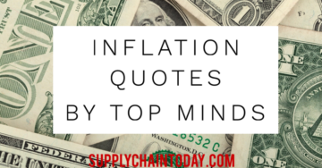 Inflationscitat av Top Minds. -