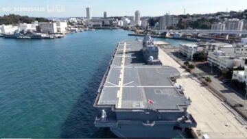 日本の防衛省：オンラインに投稿された護衛艦「いずも」のドローン動画は本物である可能性が高い