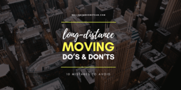O que fazer e o que não fazer em mudanças de longa distância: 10 erros a evitar