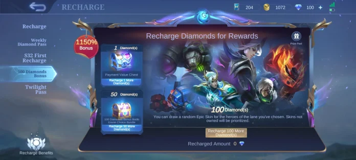 Mobile Legends 100 Diamond Epic Skin Event Bug (and Get Your Free Skin!)