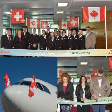 Szwajcarski lot LX80 startuje do Toronto