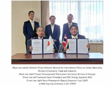 MHI and EGAT sign MoU to Introduce Hydrogen Large Gas Turbine Co-firing Technology in Thailand to Achieve Net Zero Goals